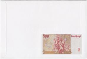 Azori-szigetek 2000. 500E  felbélyegzett borítékban, bélyegzéssel T:I 
Azores 2000. 500 Escudos in ...