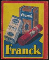 Franck Kávé reklámos órarend és mappa, 25×20 cm