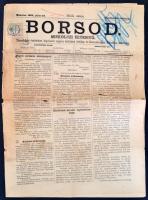 1893 Borsod miskolci értesítő illetékbélyeggel