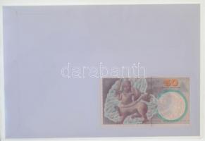 Dánia 2001. 50K felbélyegzett borítékban, bélyegzéssel T:I 
Denmark 2001. 50 Kronen in envelope wit...