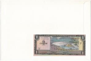 Salvador 1980. 1C felbélyegzett borítékban, bélyegzéssel T:I 
Salvador 1980. 1 Colón in envelope wi...