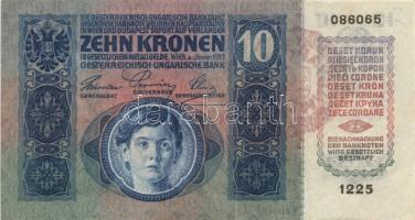 1902-15. 10K (1x), 20K (2x), 1000K (1x) piros "Magyarország" körbélyegzővel T:II,II-