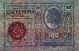 1902-14. 50K, 100K, 1000K piros "Magyarország" körbélyegzővel T:II/III+