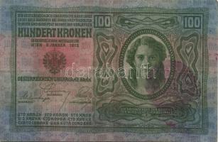 1902-14. 50K, 100K, 1000K piros "Magyarország" körbélyegzővel T:II/III+