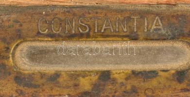 Régi fa-réz vízmérték 30 cm