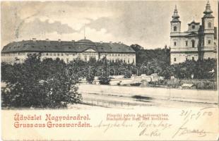 1900 Nagyvárad, Oradea; Püspöki palota és székesegyház / Bischöflicher Dom und Residenz / cathedral, bishops palace and residence