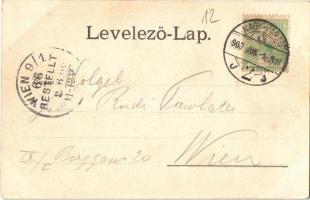 1900 Nagyvárad, Oradea; Püspöki palota és székesegyház / Bischöflicher Dom und Residenz / cathedral,...