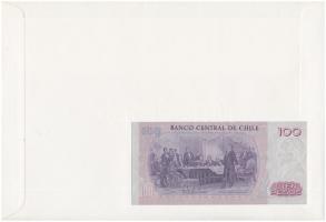 Chile 1983. 100P felbélyegzett borítékban, bélyegzéssel T:I 
Chile 1983. 100 Pesos in envelope with...