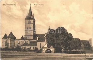 1911 Szászhermány, Honigberg, Harman; Erődtemplom. H. Zeidner kiadása / Kirchenkastell / church fortress