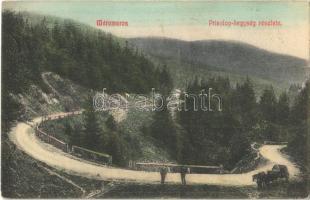 1912 Priszlop-hegység, Priszlop-hágó, Pasul Prislop (Máramaros, Maramures); Priszlopi hegyi szoros, út. Kiadja Berger Miksa 707. / Prislop mountain pass, road (fl)