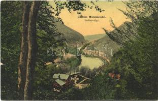 1911 Erdészvölgy, Kuzij (Lonka, Luh; Tisza-völgy, Máramaros); Rudolf trónörökös vadászkastélya. Benkő Miklós kiadása / royal hunting castle in the valley, hunting lodge (kis szakadás / small tear)