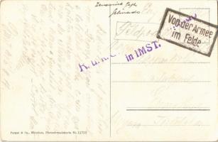 Nassereith (Tirol), Fernpassstrasse / mountain pass + Von der Armee im Felde cancellation (EK)