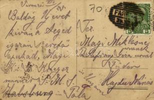 Parenzo, Porec (Istria); Scoglio San Nicolo e Castello Marchesi Polesini / castle, sailing vessels. ...