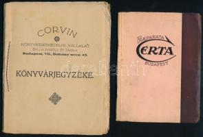 cca 1920-1940 Certa gyógyszerészeti labor képes ismertető + könyvárjegyzék