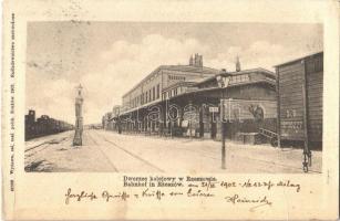 1902 Rzeszów, Dworzec kolejowy / Bahnhof / vasútállomás / railway station, train (Rb)