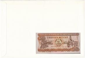 Mozambik 1983. 50M felbélyegzett borítékban, bélyegzéssel T:I 
Mozambique 1983. 50 Meticais in enve...