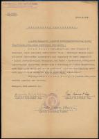1942 Bp., M. kir. budapesti I. számú honvéd helyőrségi kórház parancsnoksága által kiállított származási igazolvány