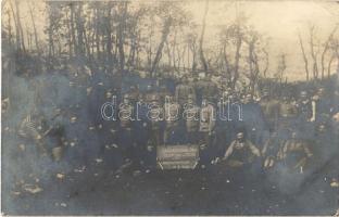 1913 Zur Erinnerung der Besatzung Ledenic in den Kritischen Tagen 14. III. 1913. / Osztrák-magyar katonák csoportképe / Austro-Hungarian K.u.K. military, soldiers group photo (EK)