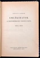 Ujfalvy Sándor: Emlékiratok a reformkori Erdélyről 1854-1855. Sajtó alá rendezte és jegyzeteket írta...