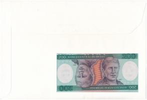 Brazília 1984. 200C borítékban, alkalmi bélyeggel és bélyegzéssel T:I
Brasil 1984. 200 Cruzeiros in...