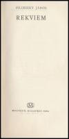 Pilinszky János: Rekviem. Bp.,1964, Magvető. Első kiadás. Kiadói egészvászon-kötés, kiadói javított ...