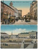 5 db RÉGI magyar városképes lap: Miskolc, Sátoraljaújhely, Nyíregyháza / 5 pre-1945 Hungarian postca...