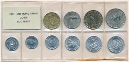 1985. 2f-20Ft (10xklf) érmés forgalmi sor fóliatokban T:1 Adamo FO18