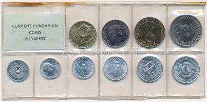 1987. 2f-20Ft (10xklf) érmés forgalmi sor fóliatokban T:1 Adamo FO20