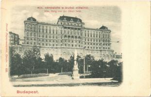 1900 Budapest I. Királyi várpalota a budai oldalról. Divald 132.