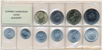 1986. 2f-20Ft (10xklf) érmés forgalmi sor fóliatokban T:1 Adamo FO19