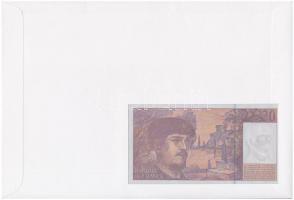 Monaco 1997. 20Fr felbélyegzett borítékban, bélyegzéssel T:I 	
Monaco 1997. 20 Francs in envelope w...