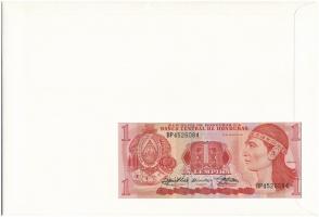 Honduras 1989. 1L felbélyegzett borítékban, bélyegzéssel T:I 	
Honduras 1989. 1 Lempira in envelope...