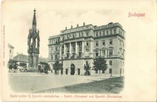 Budapest I. Szent György tér, Honvédelmi Minisztérium, Hentzi szobor