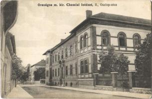 Budapest II. Oszlop utca (ma Keleti Károly utca), Országos m. kir. Chemiai (Kémiai) Intézet (EK)