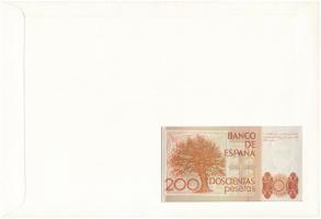 Spanyolország 1980. 200P felbélyegzett borítékban, bélyegzéssel T:I 	
Spanyolország 1980. 200 Peset...
