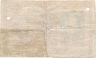 1918. 200K "A2009" sima hátlappal, két lyukasztással T:III