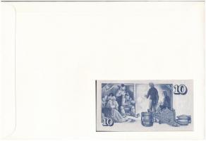 Izland 1961. 10K felbélyegzett borítékban, bélyegzéssel T:I 	
Iceland 1961. 10 Kronur in envelope w...