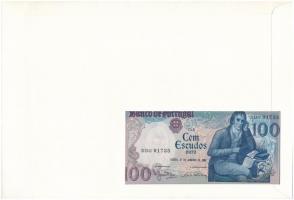 Portugália 1984. 100E felbélyegzett borítékban, bélyegzéssel T:I 	
Portugal 1984. 100 Esucodos in e...