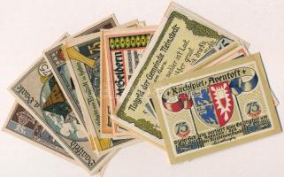 Németország / Weimari Köztársaság 1921. 30db klf 75pf névértékű szükségpénz T:I,I-
Germany / Weimar...