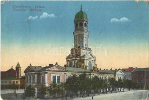 1917 Ivano-Frankivsk, Stanislawów, Stanislau; Rathaus / town hall (EK)