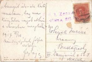 1917 Ivano-Frankivsk, Stanislawów, Stanislau; Rathaus / town hall (EK)