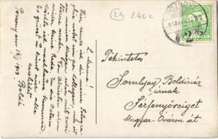 1913 Pozsony, Pressburg, Bratislava; tartalékos katonák hangszerekkel, hegedűk és citera / Hoch die ...