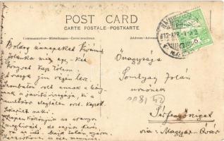 1912 Nagyszombat, Tyrnau, Trnava; IV. polgári fiú osztály növendékei és tanári kara / Students and t...