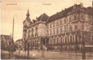 1911 Kaposvár, Városháza. Szabó Lipót kiadása (EK)