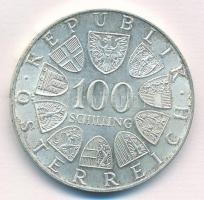 Ausztria 1974. 100Sch Ag "XII. téli olimpia - Innsbruck 1976." T:1-
Austria 1974. 100 Sch...