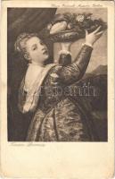 Lavinia, Kaiser Friedrich-Museum Berlin, Alte Meister Karte No. 8. s: Tiziano (gluemark)