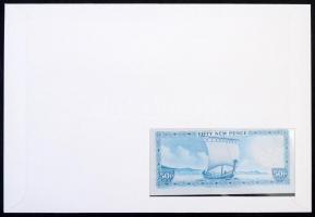 Man-sziget 1979. 50p felbélyegzett borítékban, bélyegzéssel T:I 
Man-sziget 1979. 50 Pence in envel...