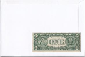 Palau 2001. 1$ felbélyegzett borítékban, bélyegzéssel T:I 
Palau 2001. 1 Dollars in envelope with s...