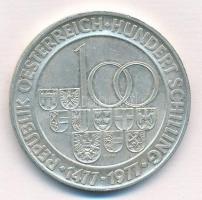 Ausztria 1977. 100Sch Ag "Halli verde - Tirol" T:1-
Austria 1977. 100 Schilling Ag "...