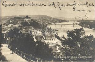 1908 Budapest, Látkép a Gellért-hegyről
